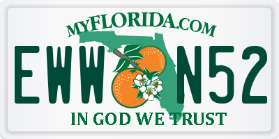 FL license plate EWWN52