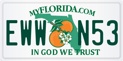 FL license plate EWWN53