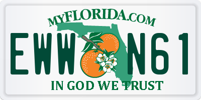 FL license plate EWWN61