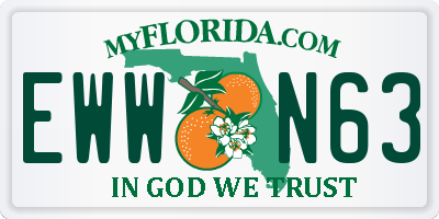 FL license plate EWWN63