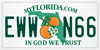 FL license plate EWWN66