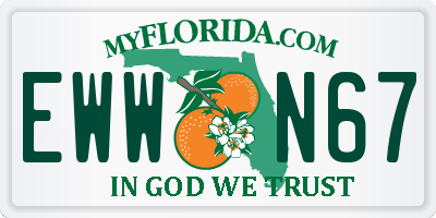 FL license plate EWWN67
