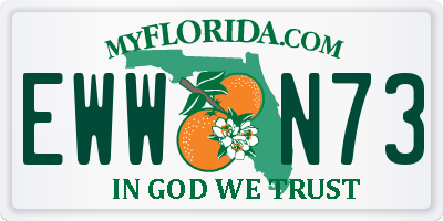 FL license plate EWWN73