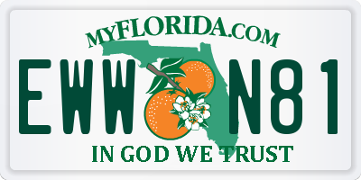 FL license plate EWWN81