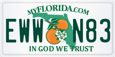 FL license plate EWWN83