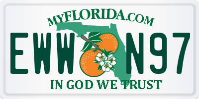 FL license plate EWWN97