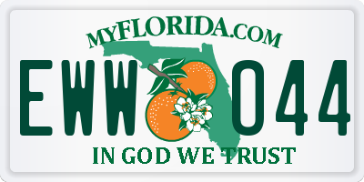 FL license plate EWWO44