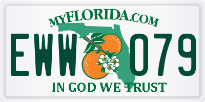 FL license plate EWWO79