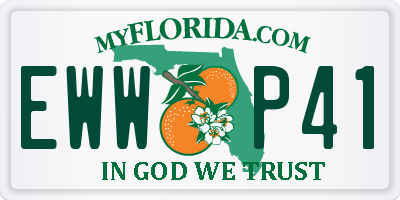 FL license plate EWWP41