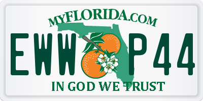FL license plate EWWP44