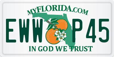 FL license plate EWWP45