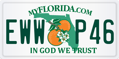 FL license plate EWWP46