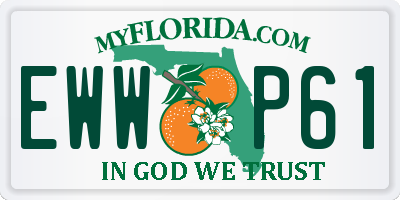FL license plate EWWP61