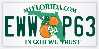 FL license plate EWWP63
