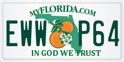 FL license plate EWWP64