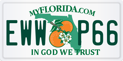 FL license plate EWWP66