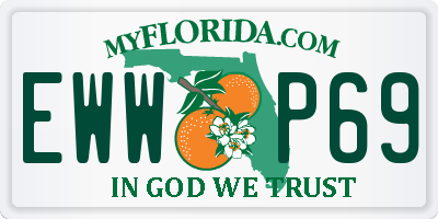 FL license plate EWWP69