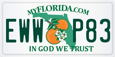 FL license plate EWWP83