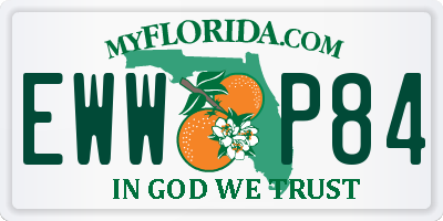 FL license plate EWWP84