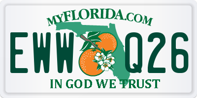 FL license plate EWWQ26