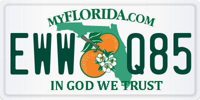 FL license plate EWWQ85