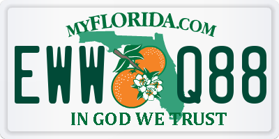 FL license plate EWWQ88