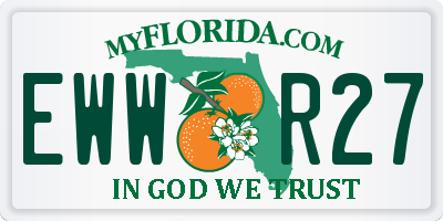 FL license plate EWWR27