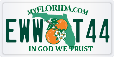 FL license plate EWWT44