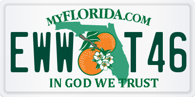 FL license plate EWWT46