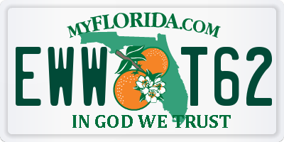 FL license plate EWWT62