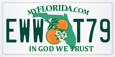FL license plate EWWT79