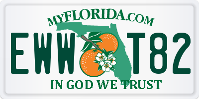 FL license plate EWWT82