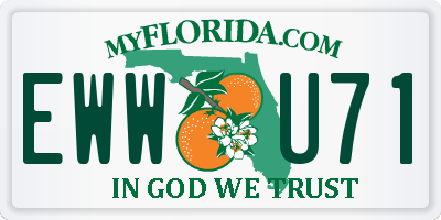 FL license plate EWWU71