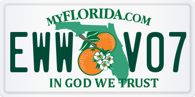 FL license plate EWWV07