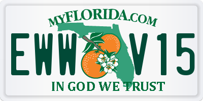 FL license plate EWWV15
