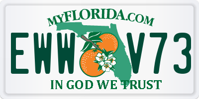 FL license plate EWWV73