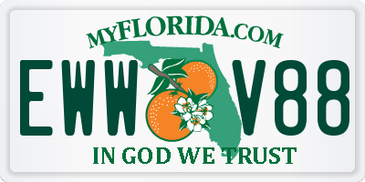 FL license plate EWWV88