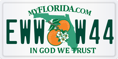 FL license plate EWWW44