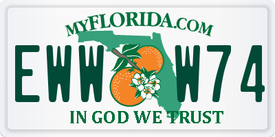 FL license plate EWWW74