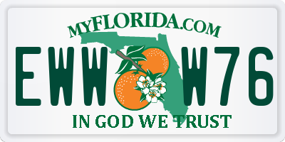 FL license plate EWWW76