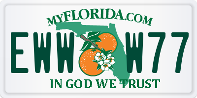 FL license plate EWWW77