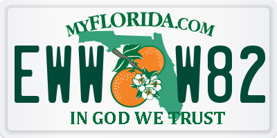 FL license plate EWWW82