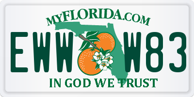 FL license plate EWWW83