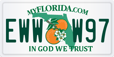 FL license plate EWWW97