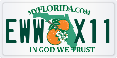FL license plate EWWX11