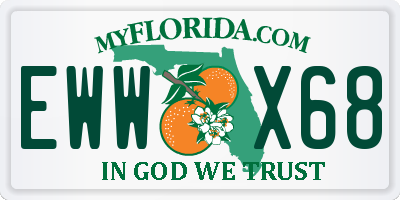 FL license plate EWWX68