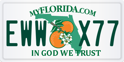FL license plate EWWX77