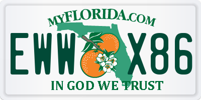 FL license plate EWWX86