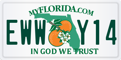 FL license plate EWWY14