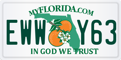FL license plate EWWY63